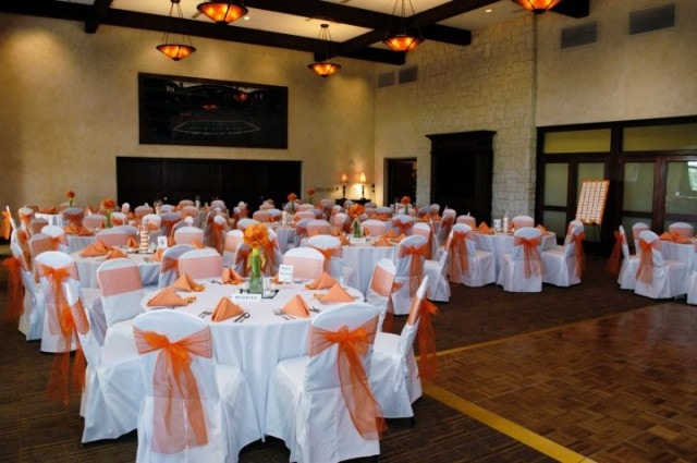 Reception at Cowboy's Club in Dallas, Texas