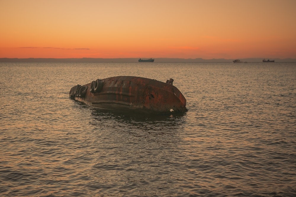 Abandoned Tugboat in La Paz, Mexico