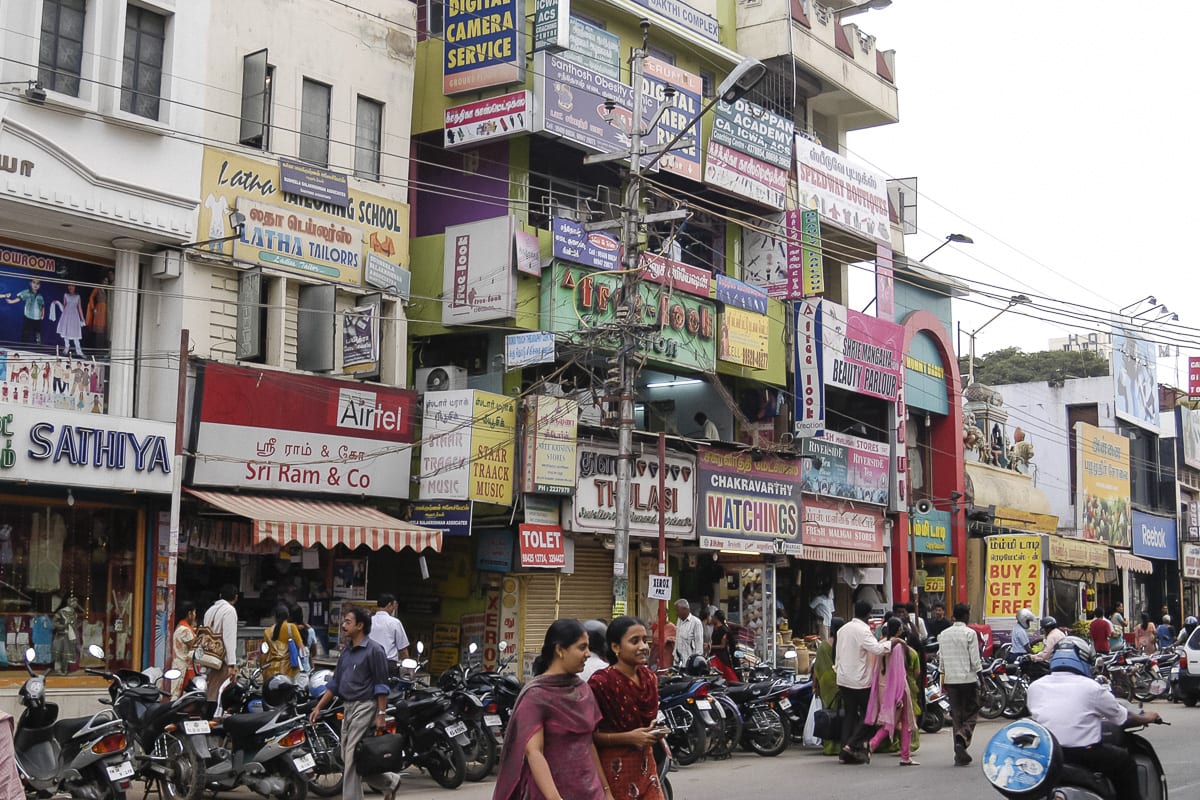 downtown Coimbatore, India