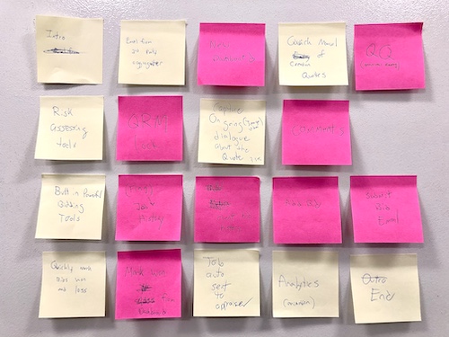 Post It Notes Ideation Session by Matthew T Rader