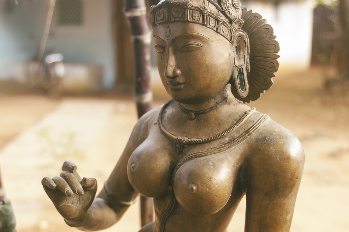 A godess statue in Thanjavur