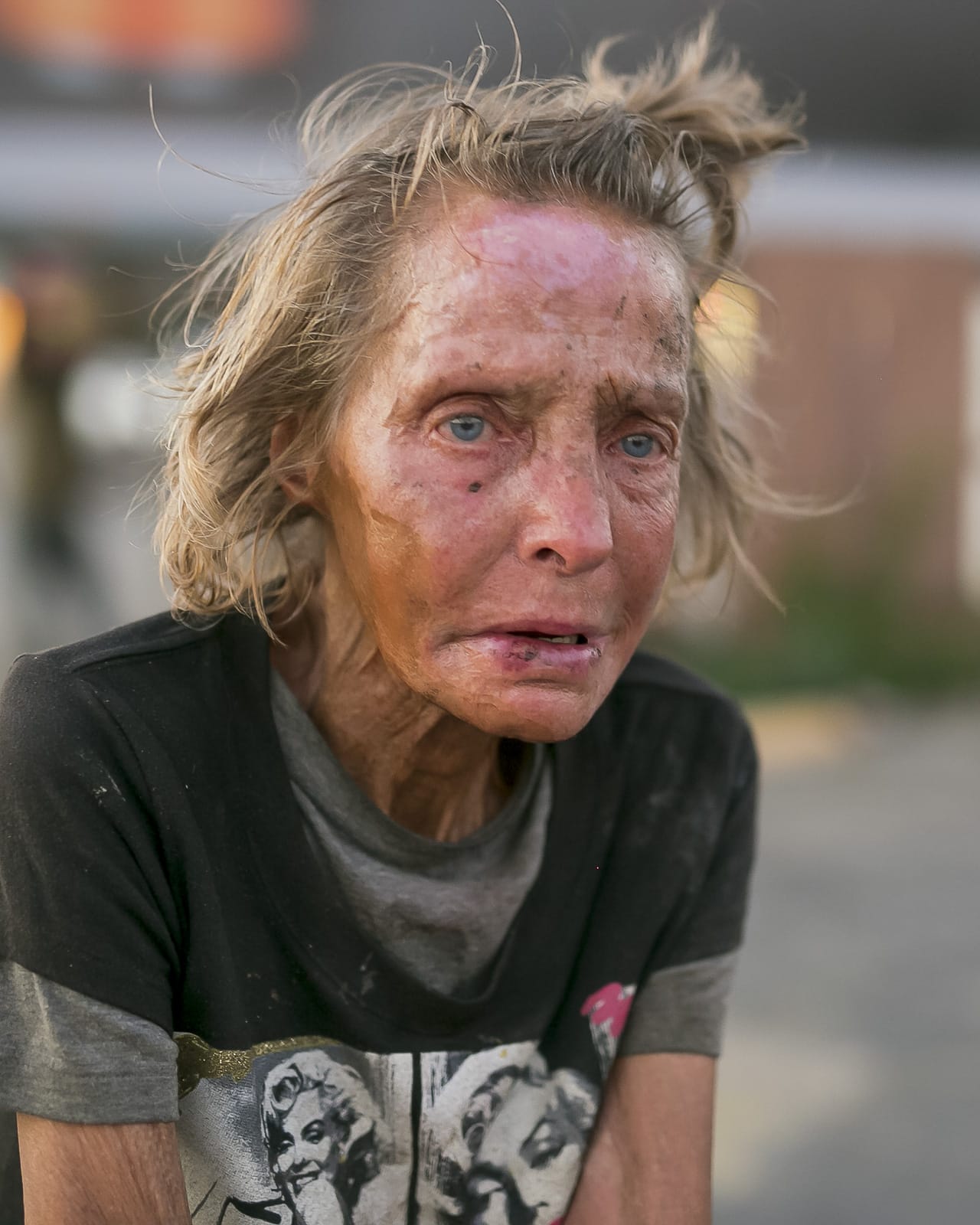Diana - Portrait of a homeless woman in Dallas by Matthew T Rader