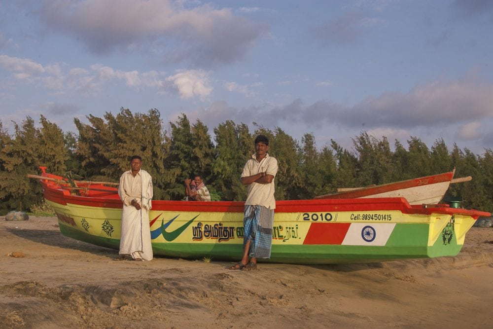 Fisherman on Nagapattinam Beach
