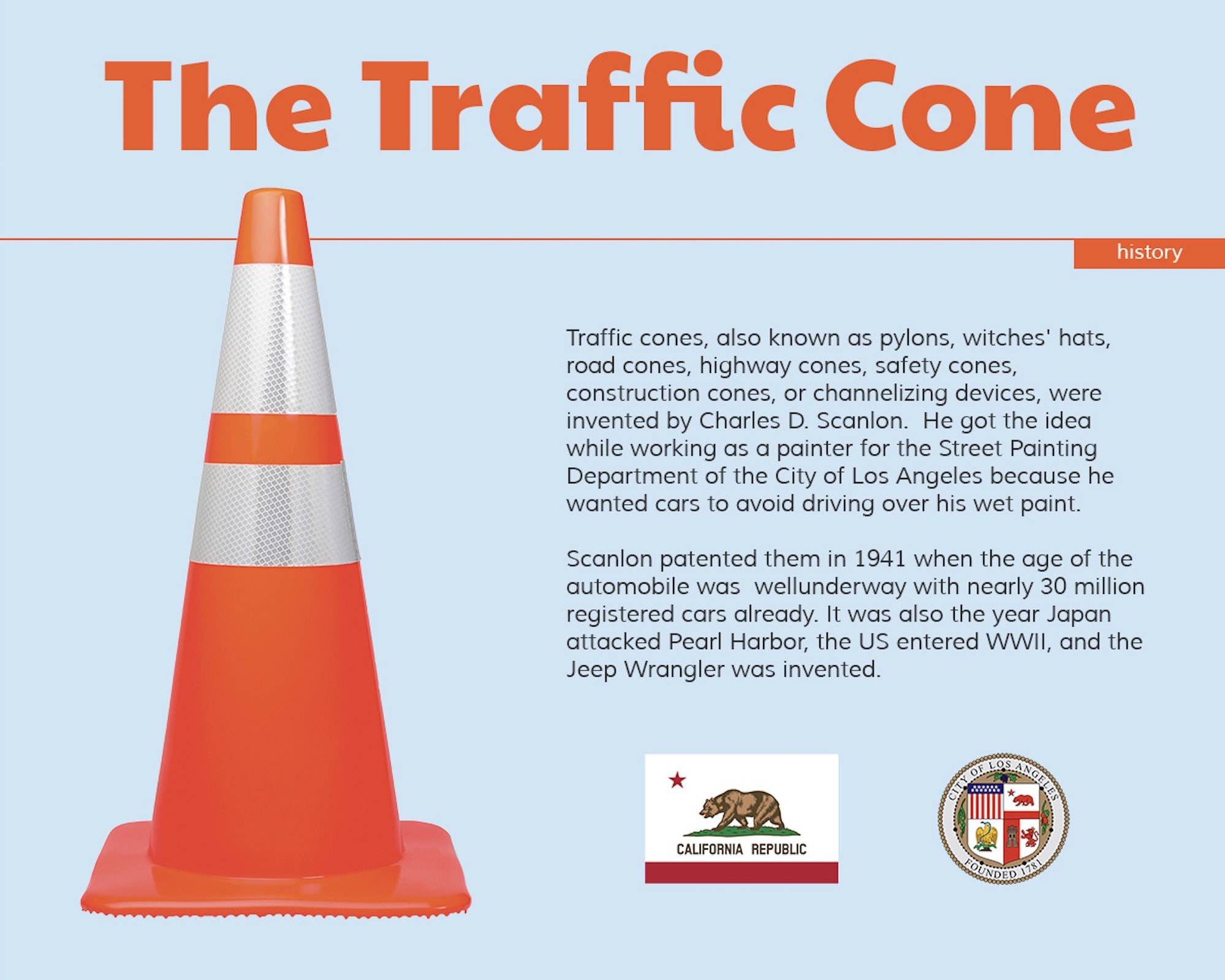 Giant traffic cone