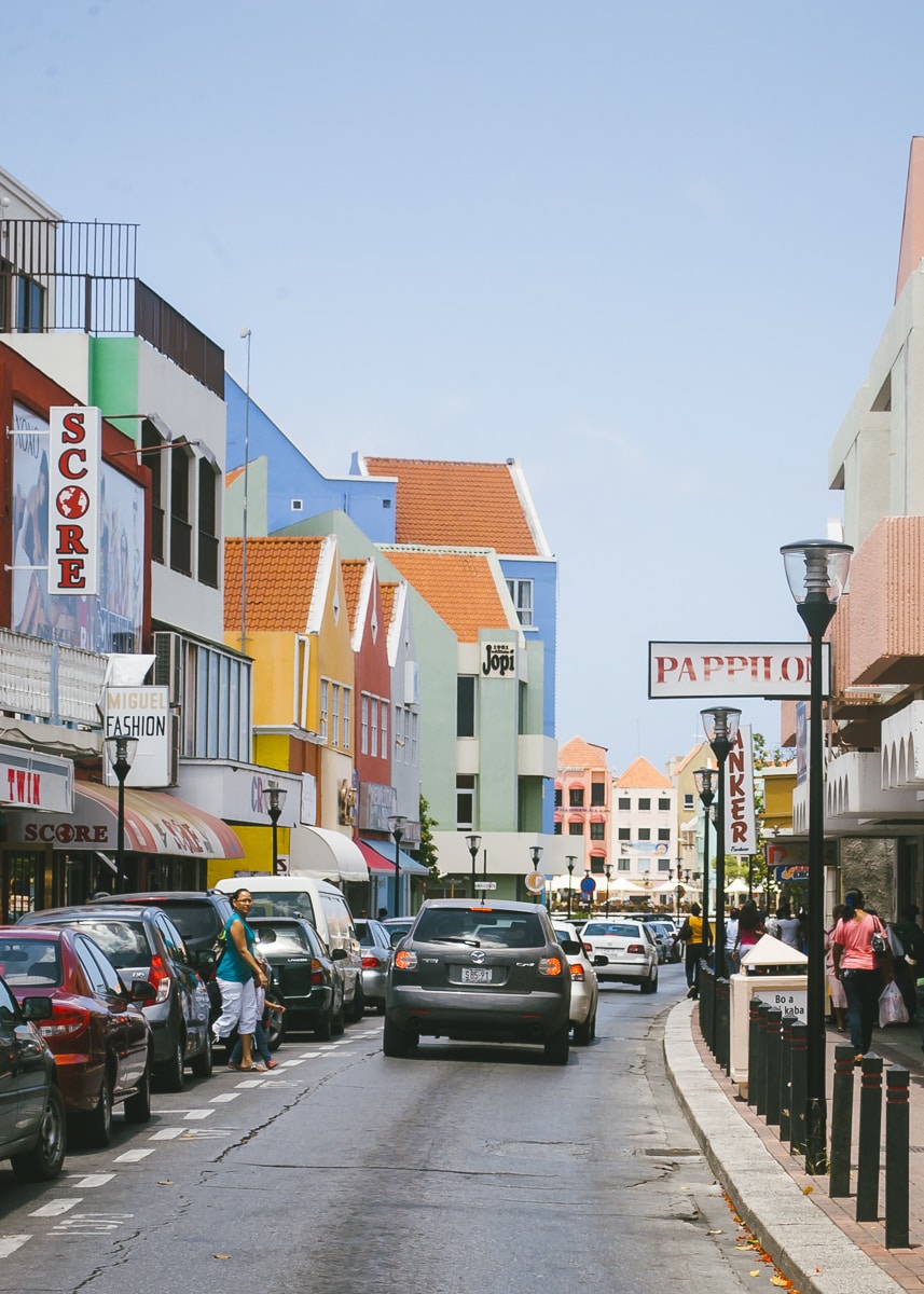 A street in Willemstad, Curaçao