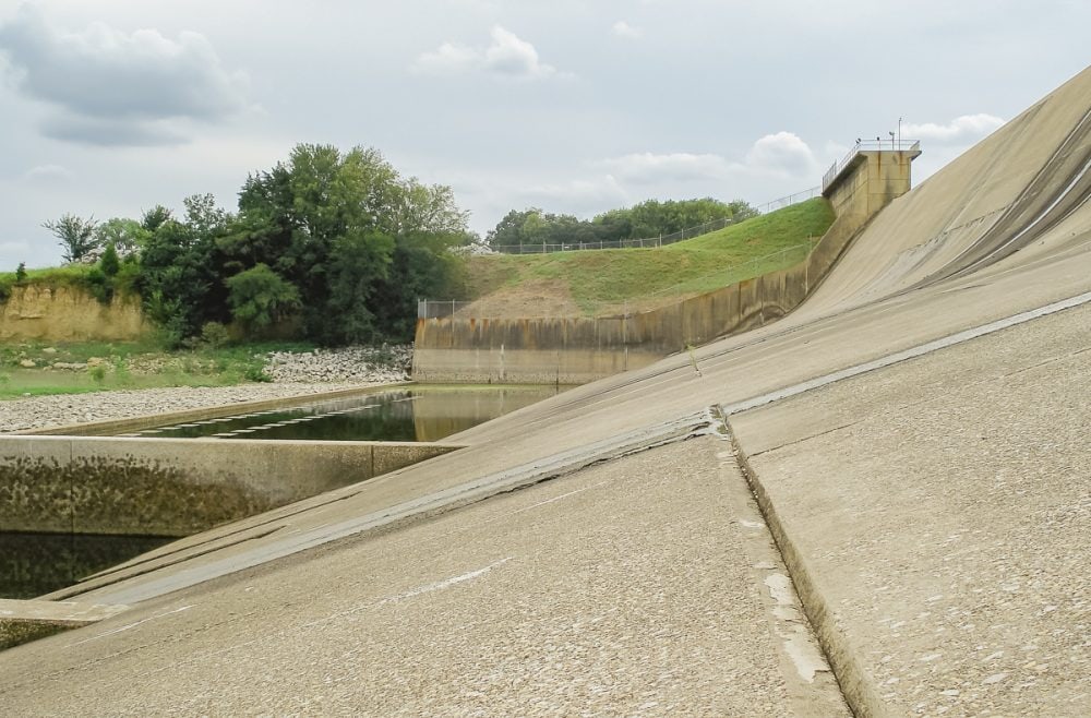 Lake Tawakoni Iron Bridge Dam In Wills Point Texas