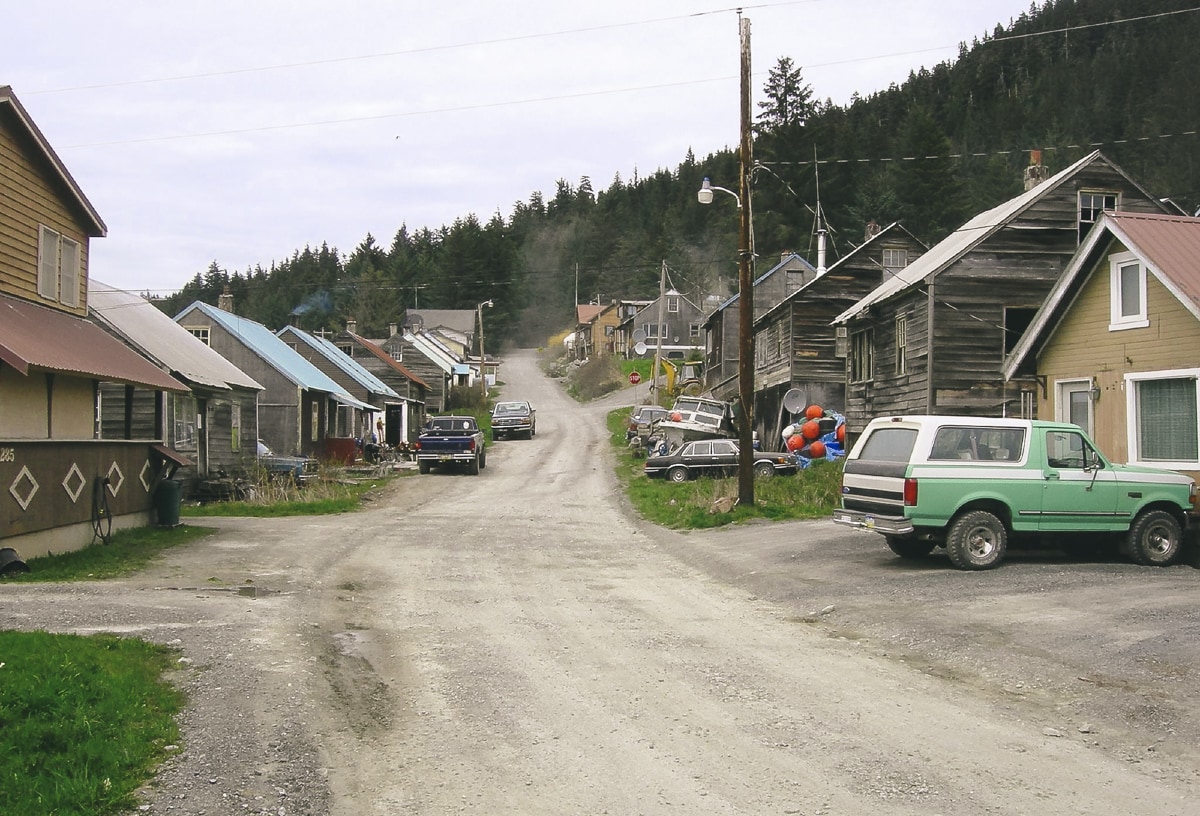 Old houses in Hoonah, Alaska