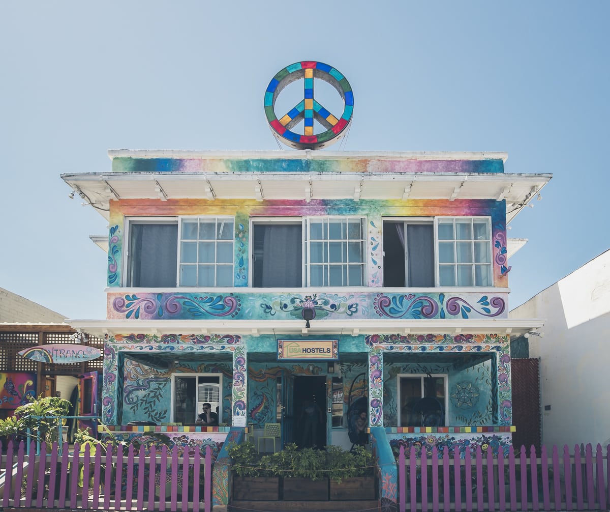 Peace Hostel at Ocean Beach, San Diego