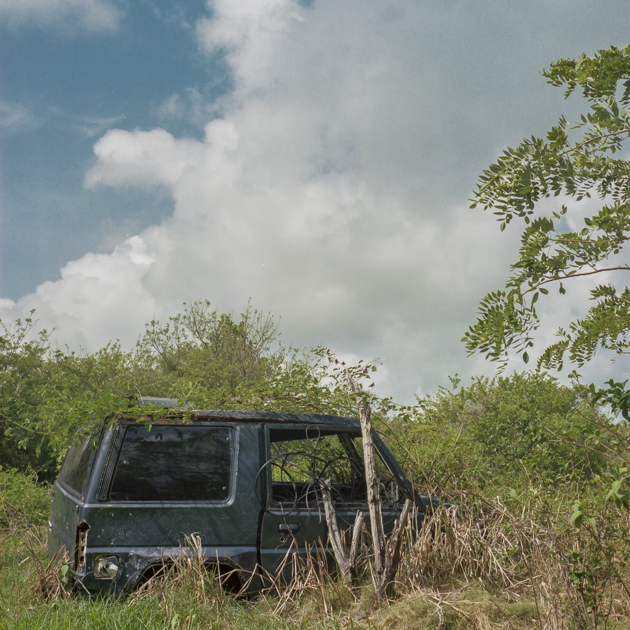 An abandoned vehicle