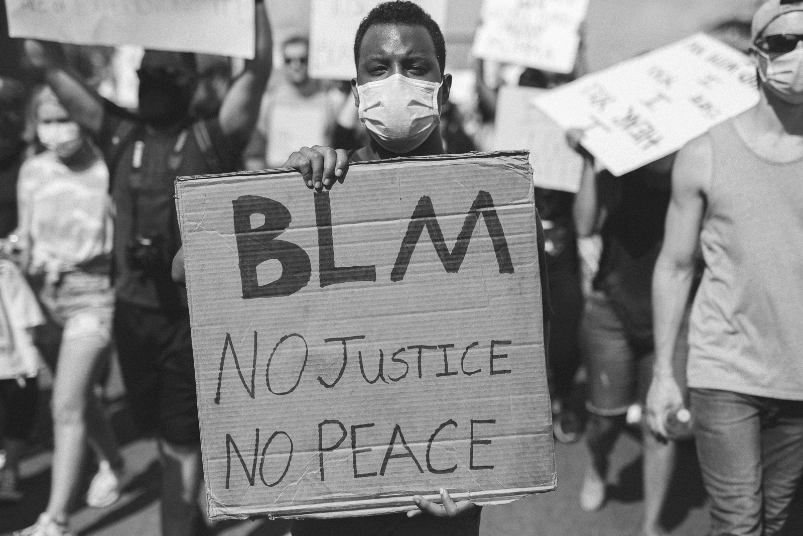 Black Lives Matter Protest in Dallas. Texas