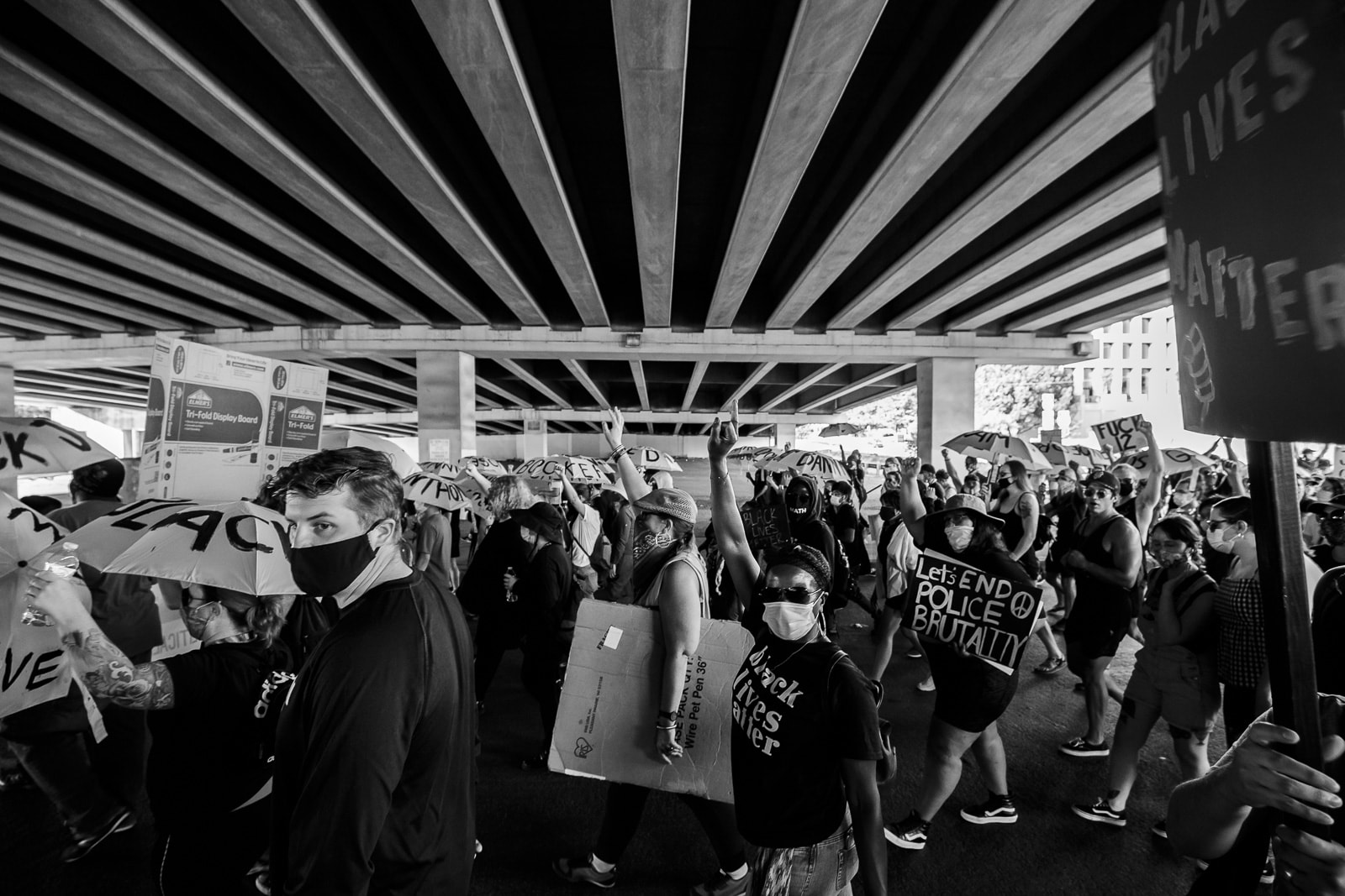 Black Lives Matter protest in Dallas, Texas