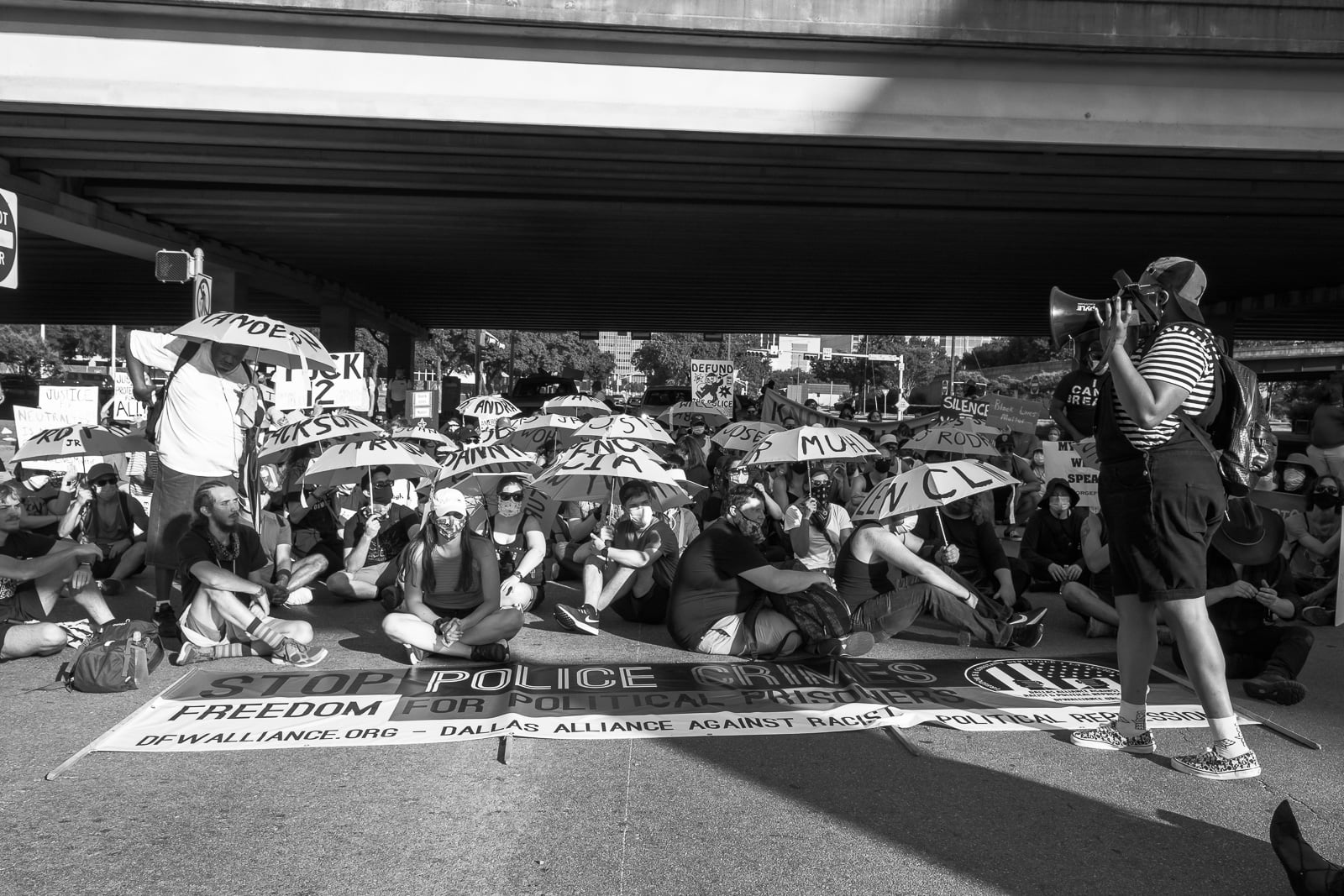 Black Lives Matter protest in Dallas, Texas