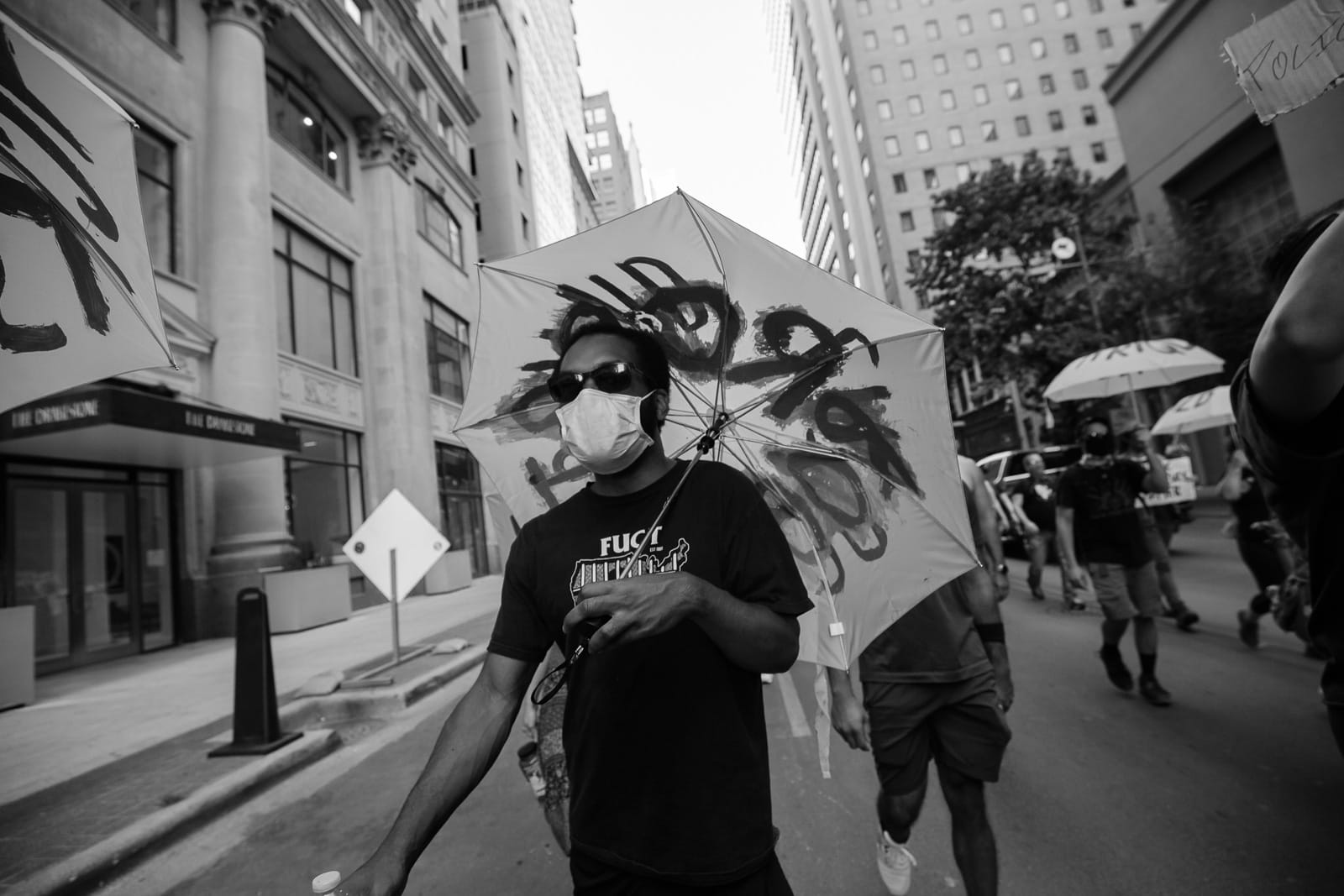 Black Lives Matter protest in Dallas, Texas