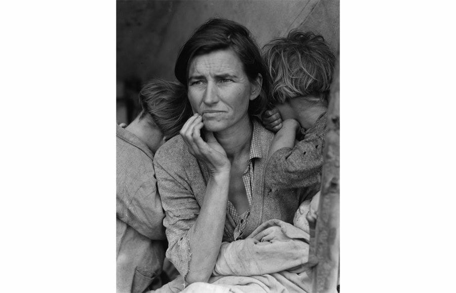 Migrant Mother, Dorothea Lange, 1936, Memorable Photo