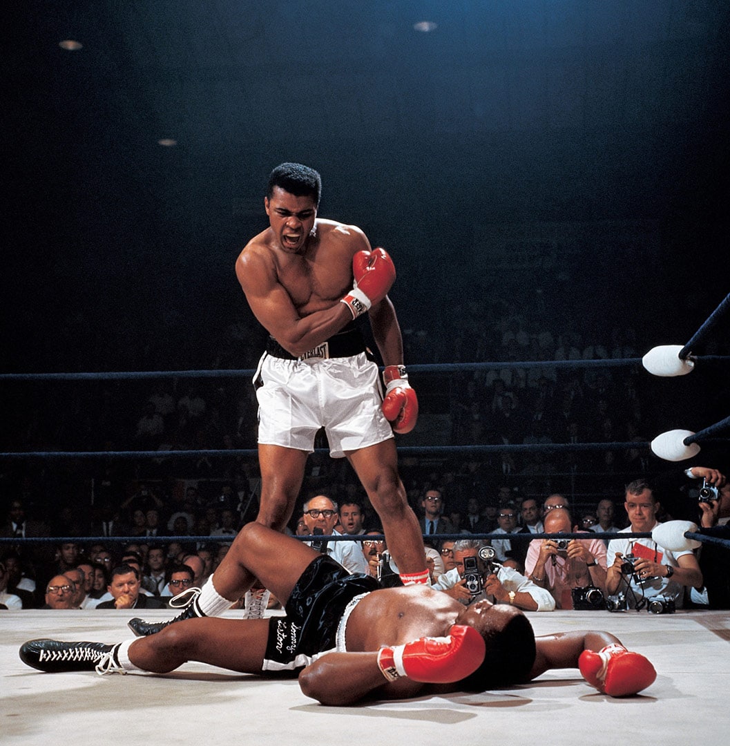 Muhammad Ali Vs. Sonny Liston, Neil Leifer, 1965, Memorable Photo