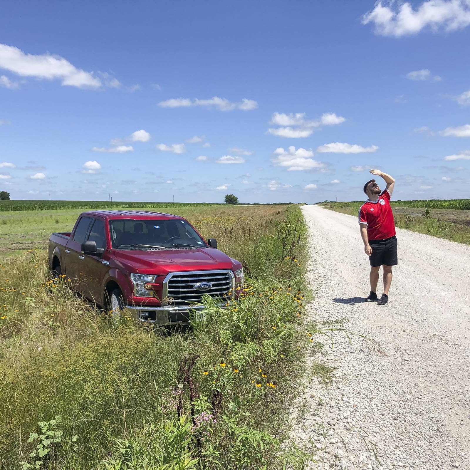 Photos People Remember: A Ford F150 stuck in the grass