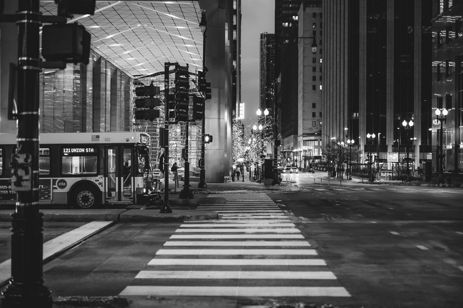 The empty streets of Chicago