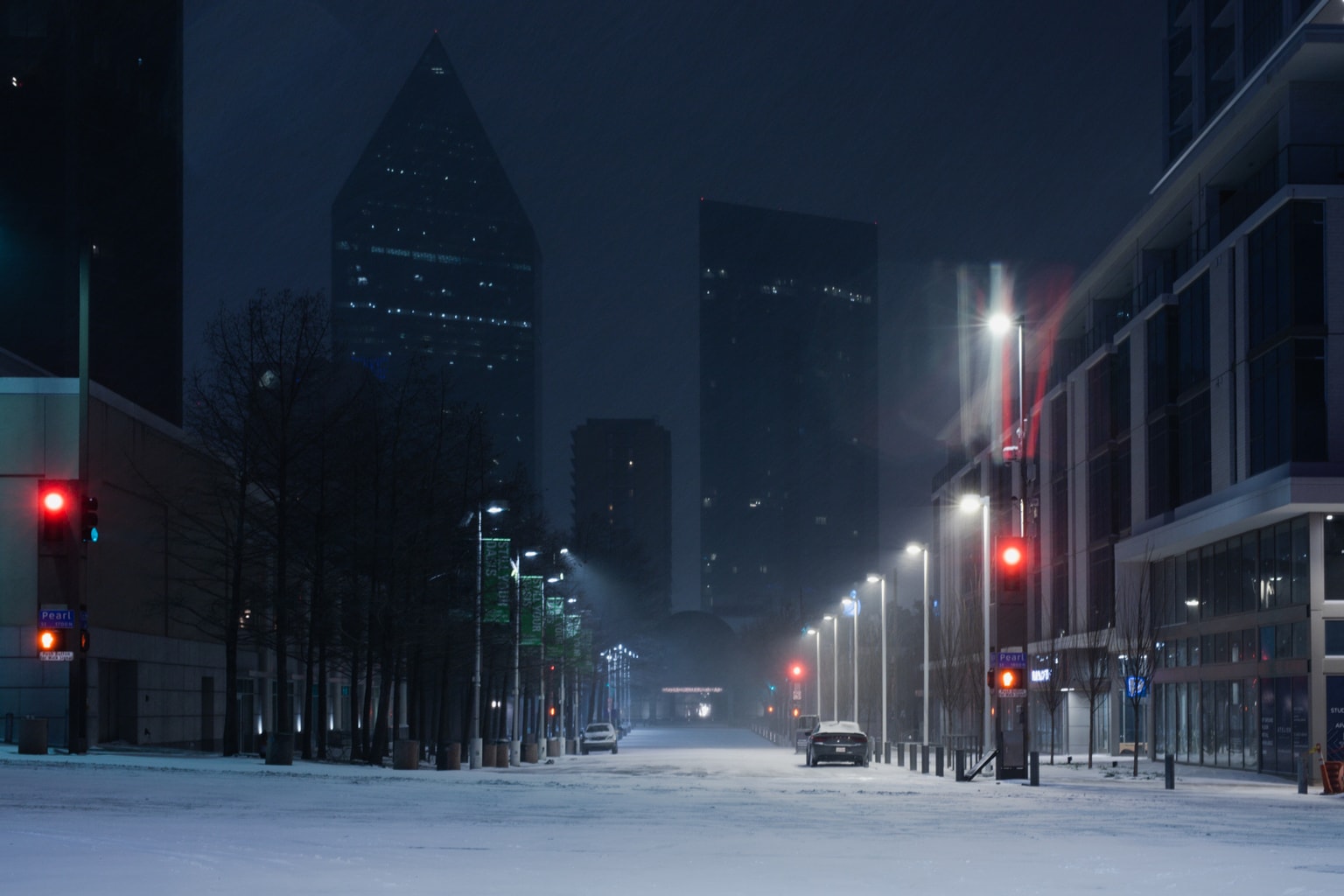 2021 Best Photos: Downtown Dallas covered with snow
