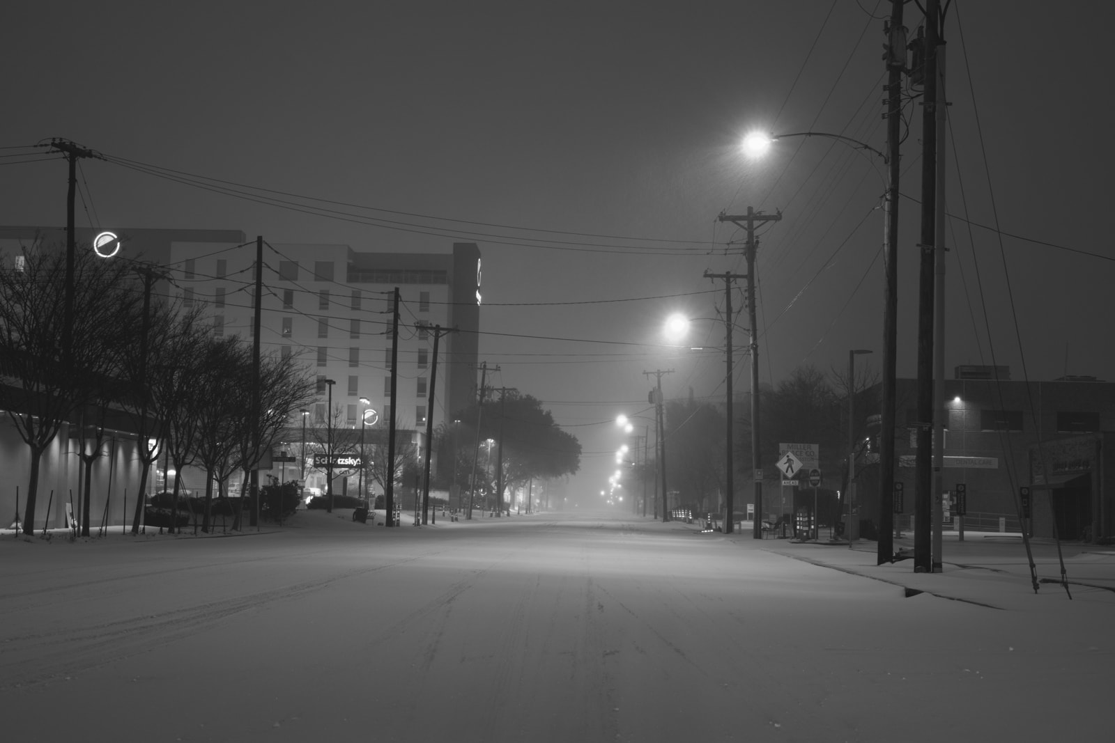 Snowstorm in Old East Dallas