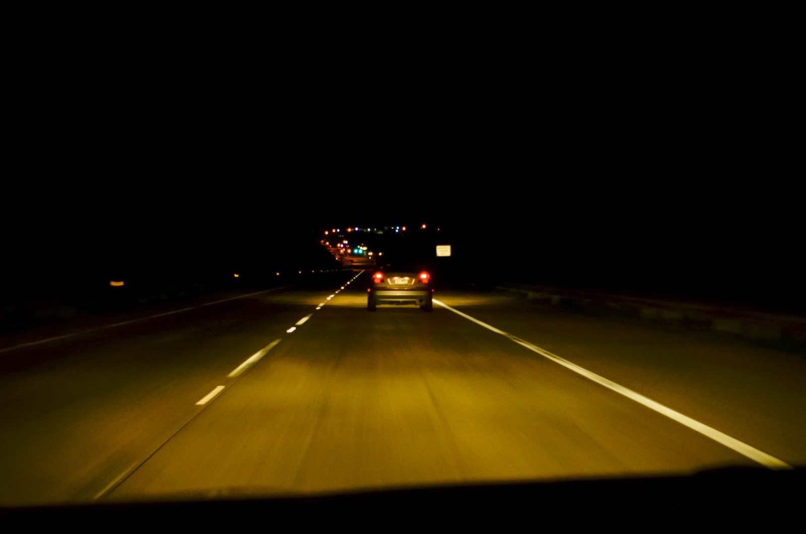 Commuting in Dallas at night
