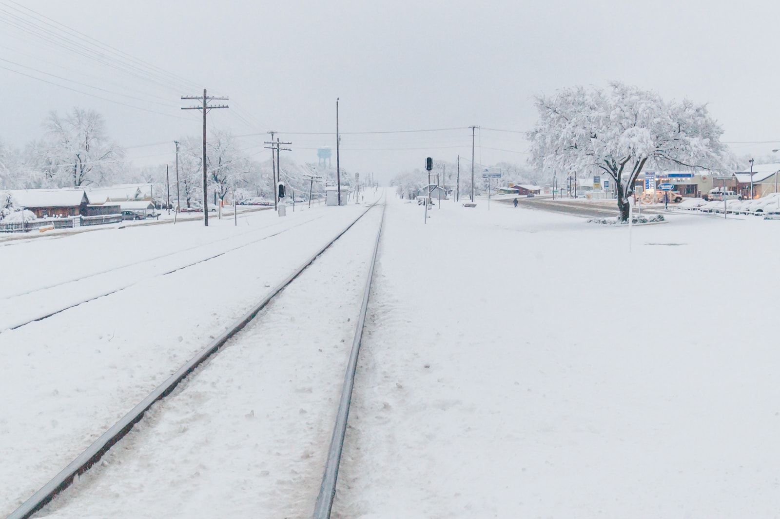 Wills Point Snow From The 2010 North American Blizzard That Hit Texas