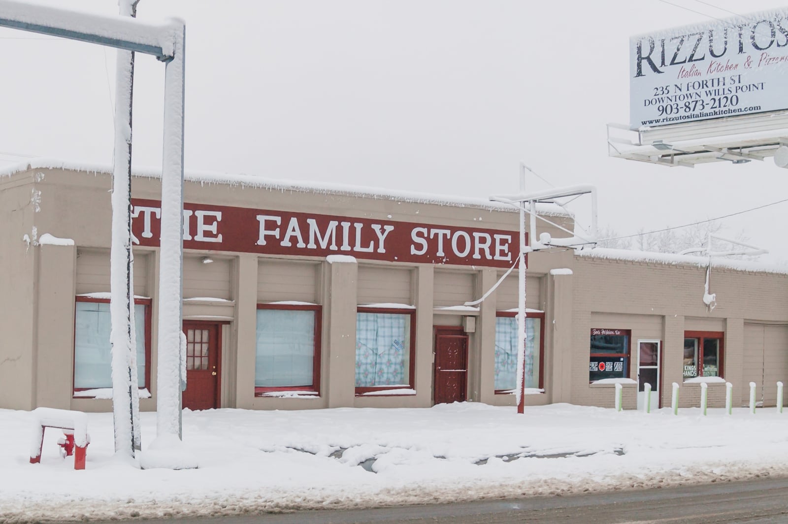 The Family Store in Wills Point snow
