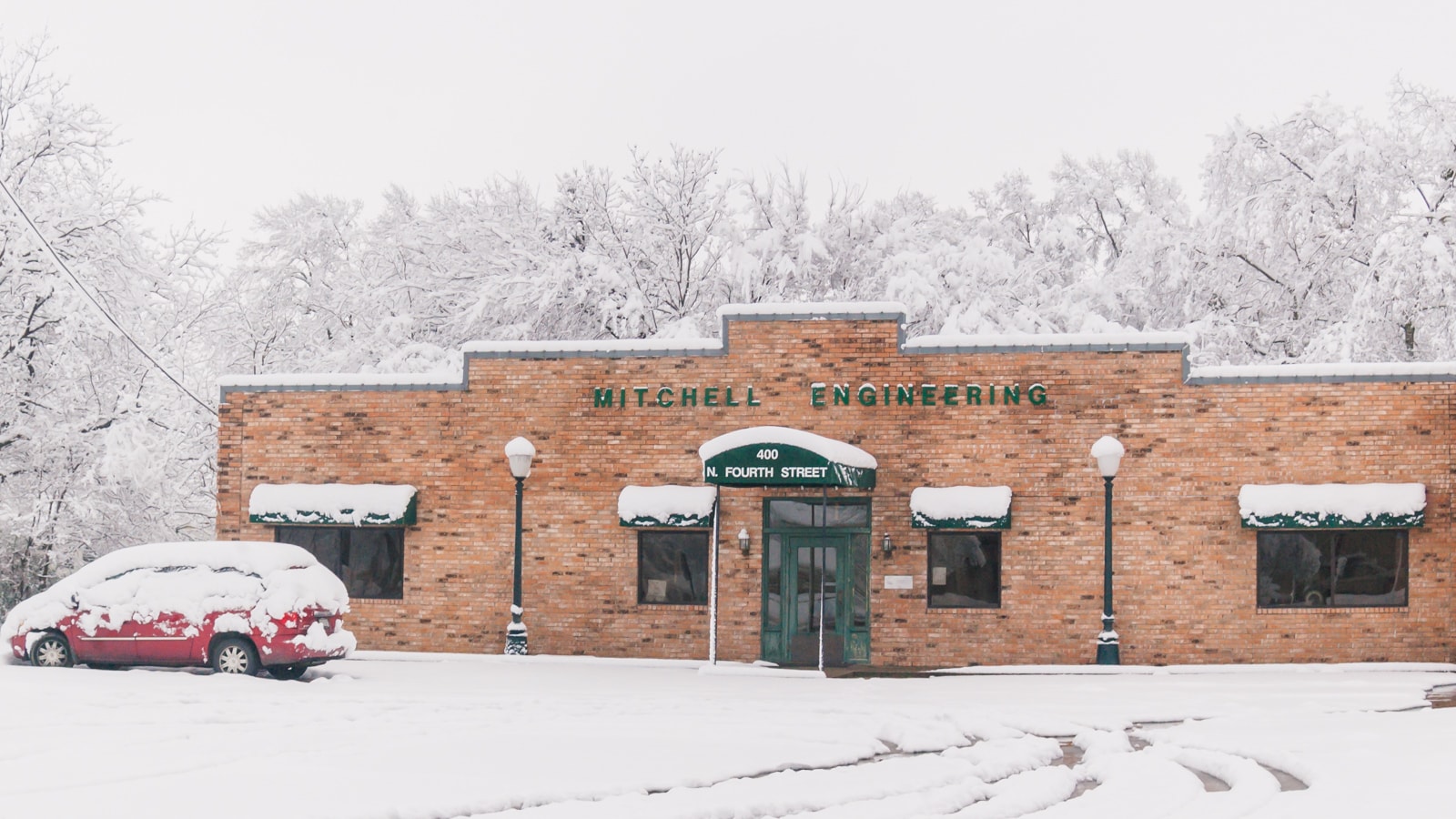 Mitchell Engineering in Wills Point snow