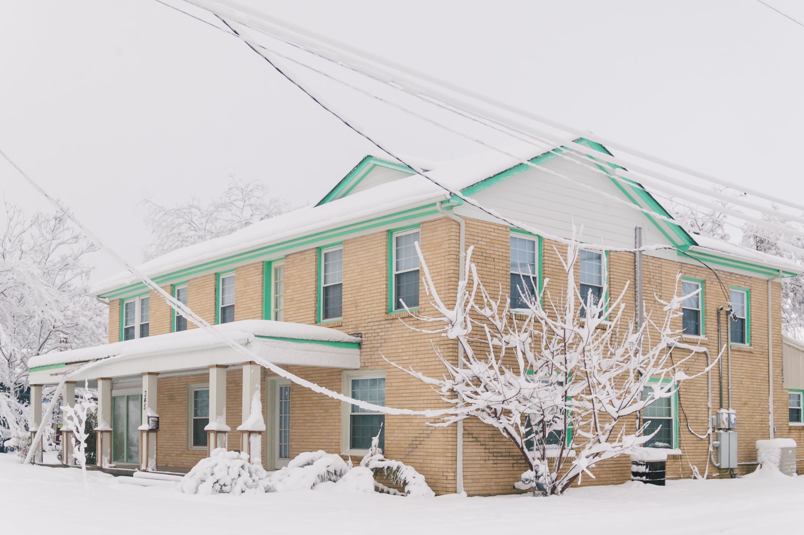 A house in the a 2010 North American Blizzard