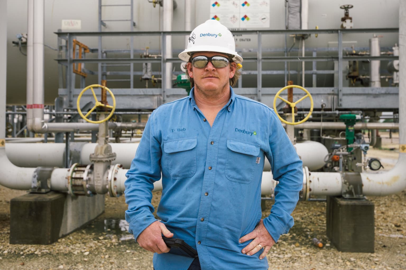 Portrait of an oil worker