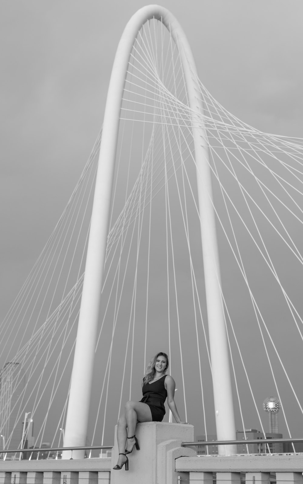Taylor Bickford at the Margaret Hunt Hill Bridge