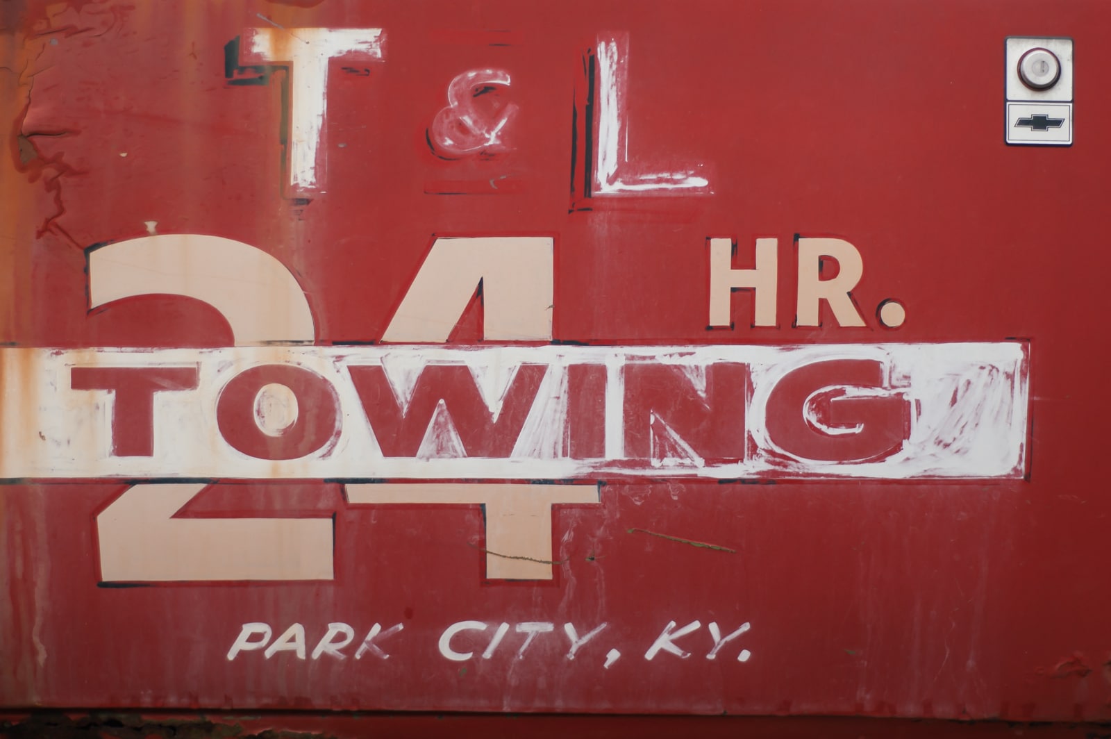 An old towing truck from Park City, Kentucky 