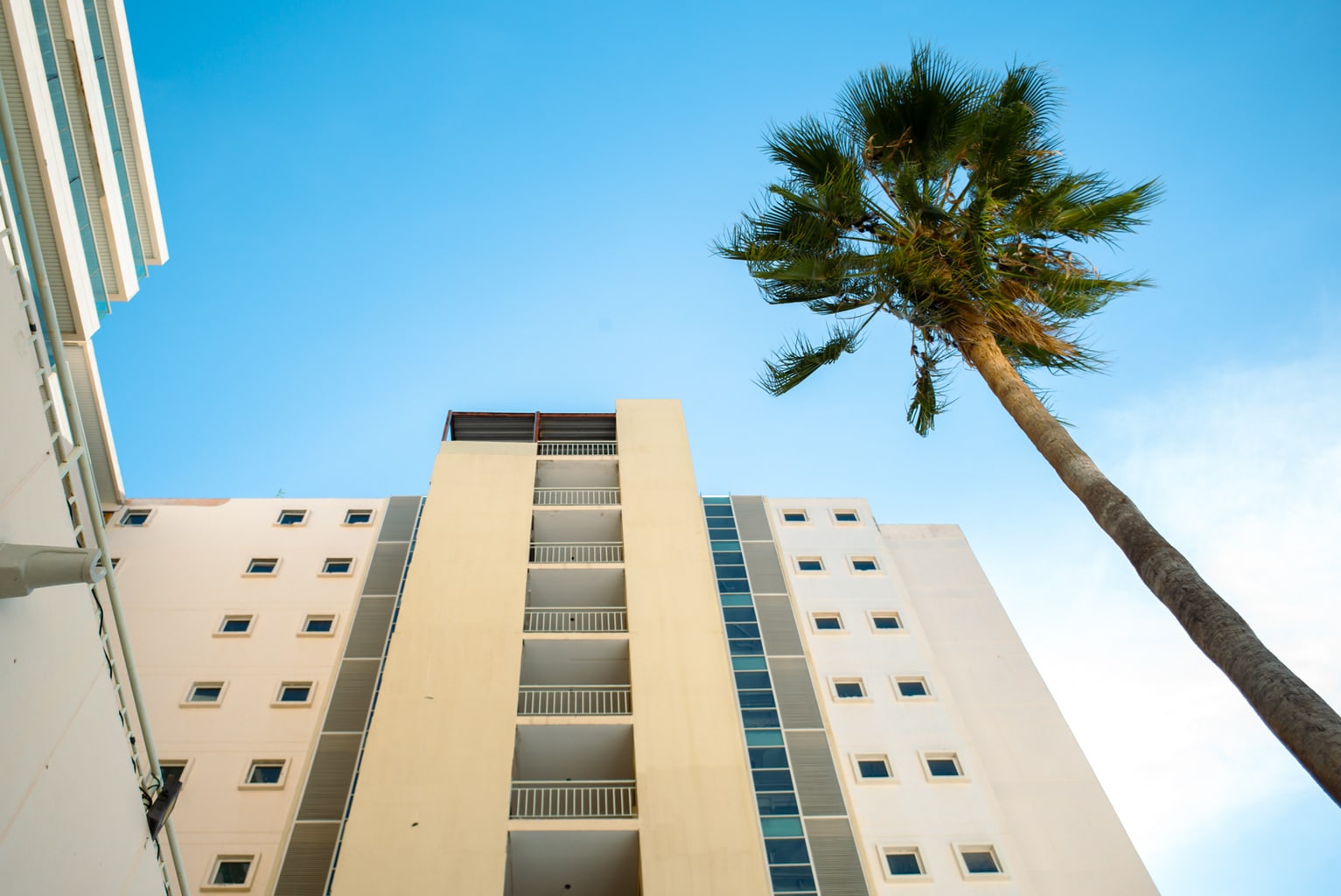An abandon beach front resort Hotel Gran Baja in La Paz, Mexico