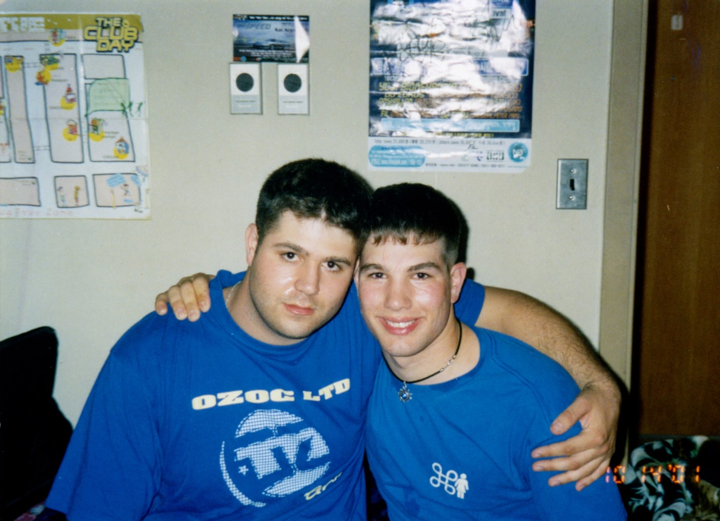 Jeff and Matthew in Seoul, South Korea in 2001