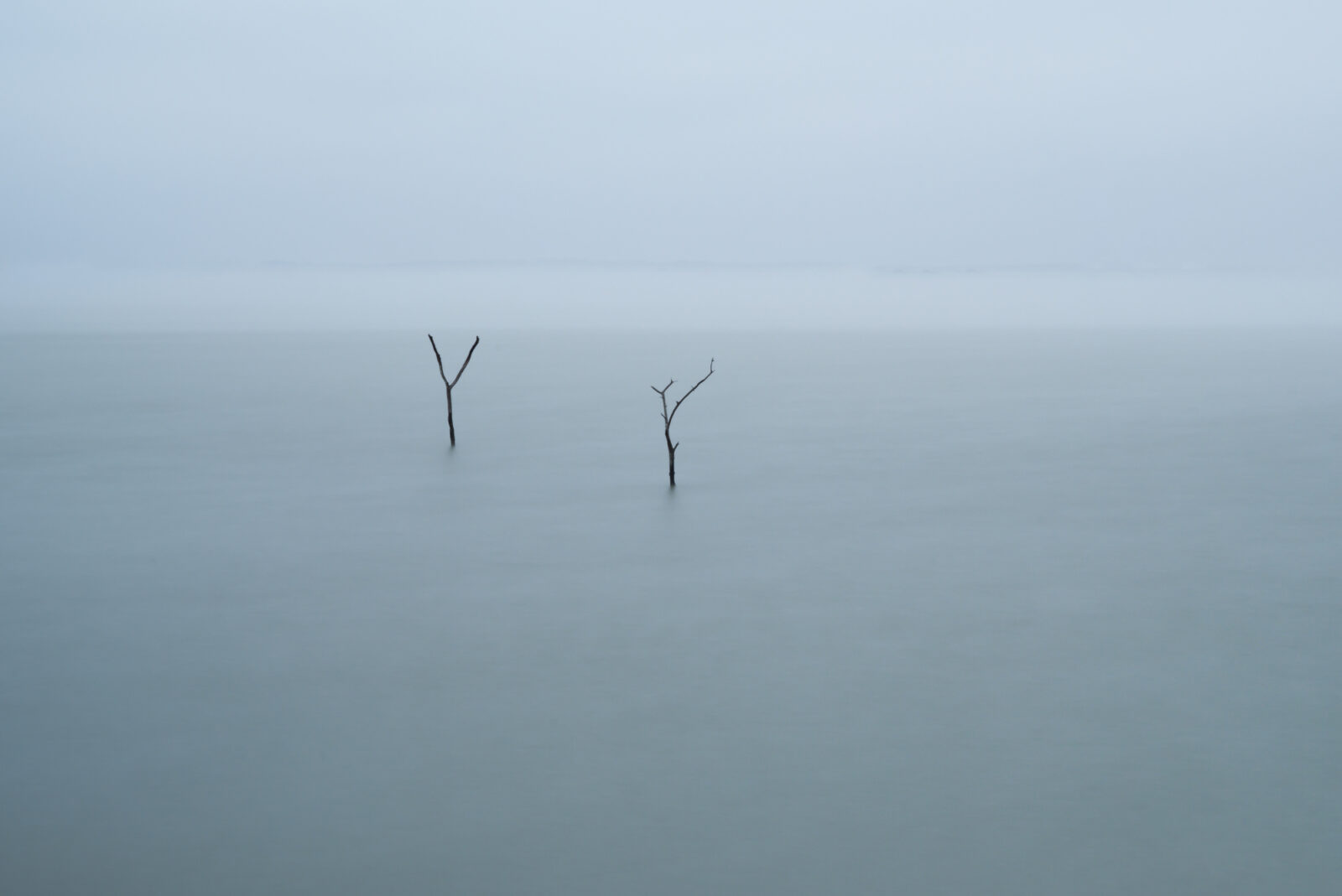 Lake Ray Hubbard on a foggy morning
