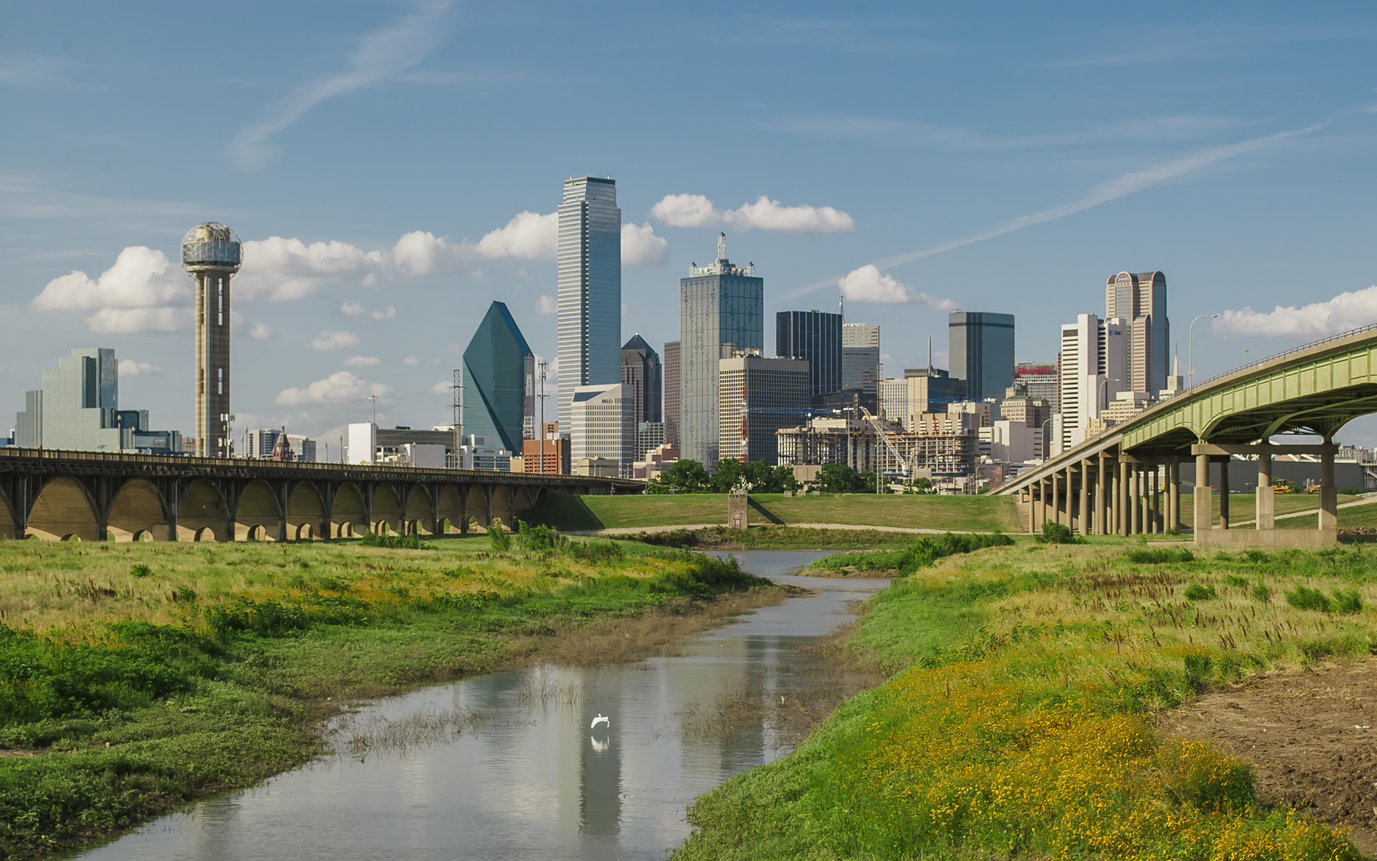 Dallas Skyline From The Trinity River 2010
