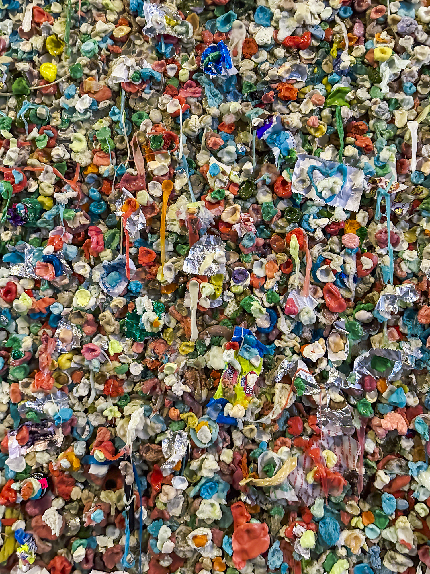 The gum wall in Seattle, Washington