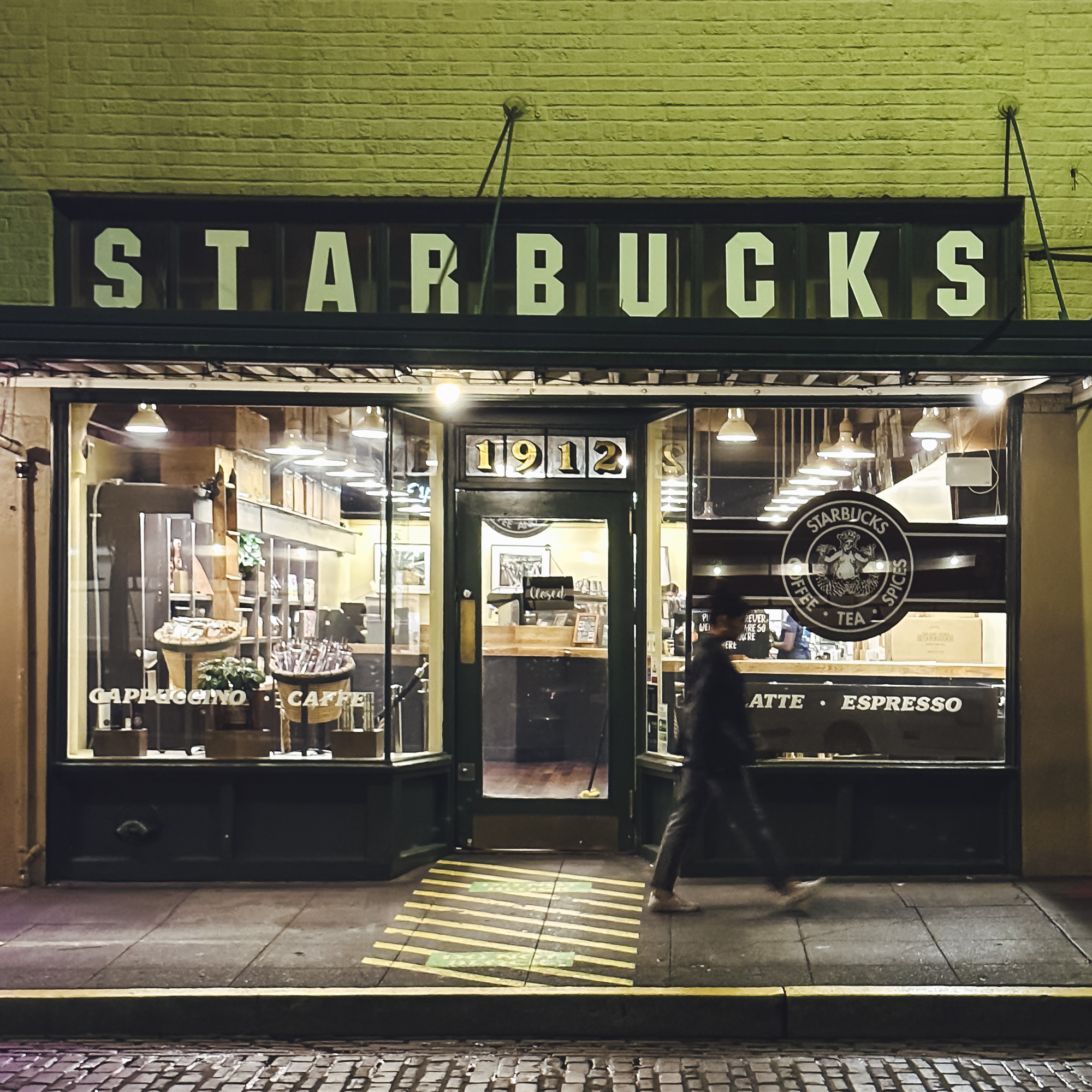 The original Starbucks in Seattle, Washington