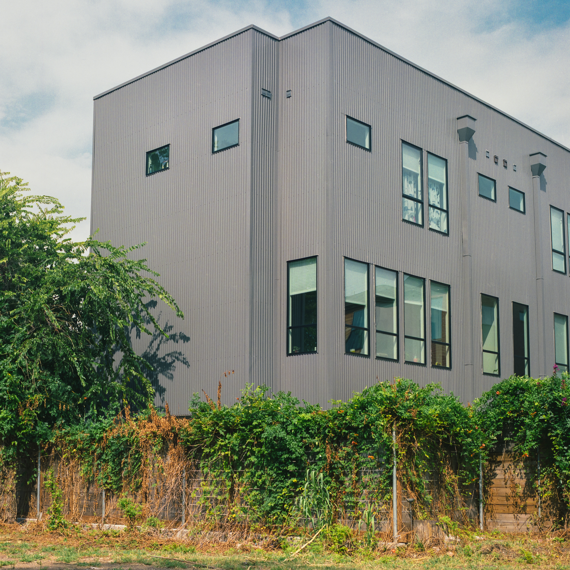 New and modern townhouse building