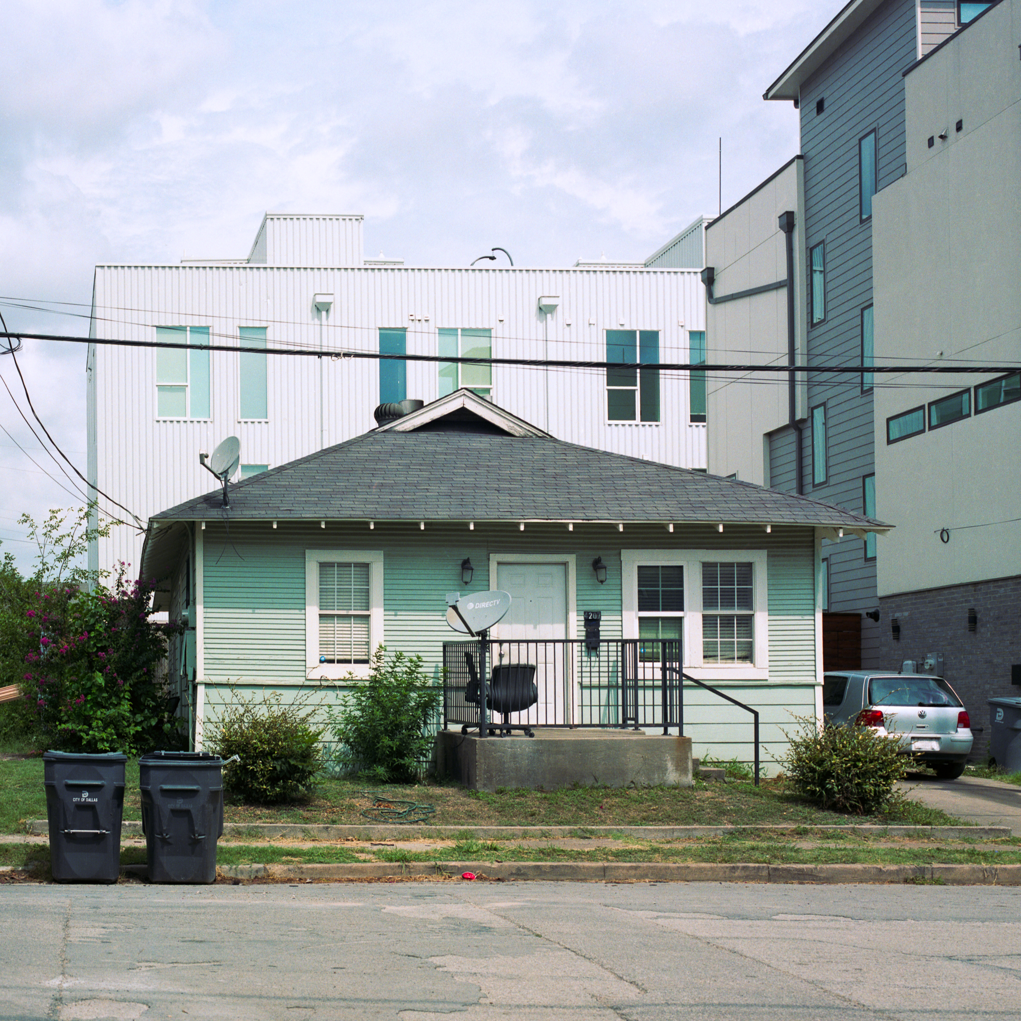 Old House and new townhouses