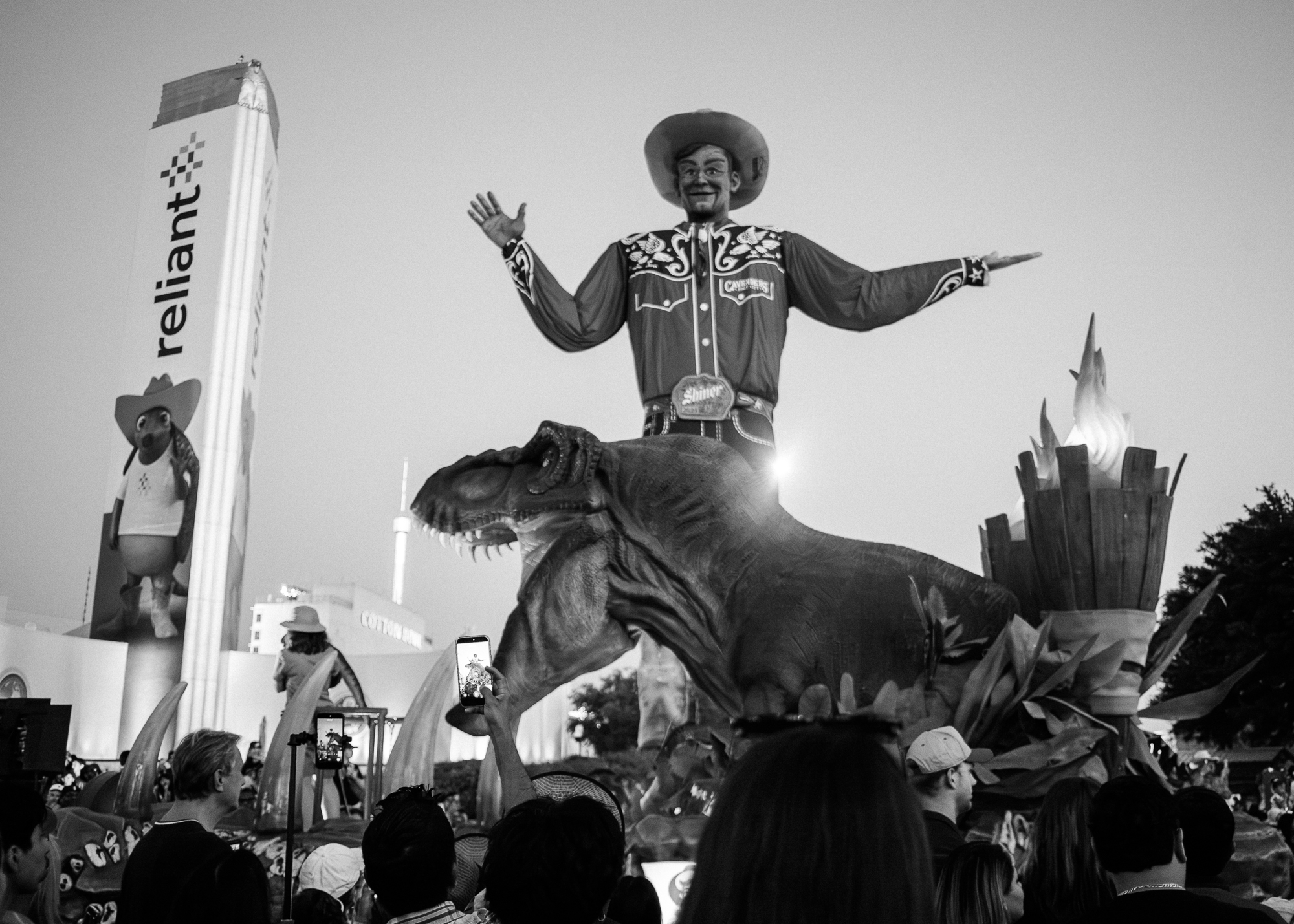 2026 State Fair of Texas Photos of Big Tex and T-Rex